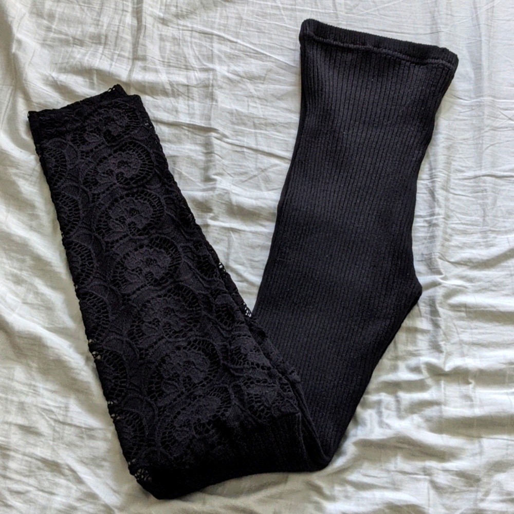 Black Lace Leggings